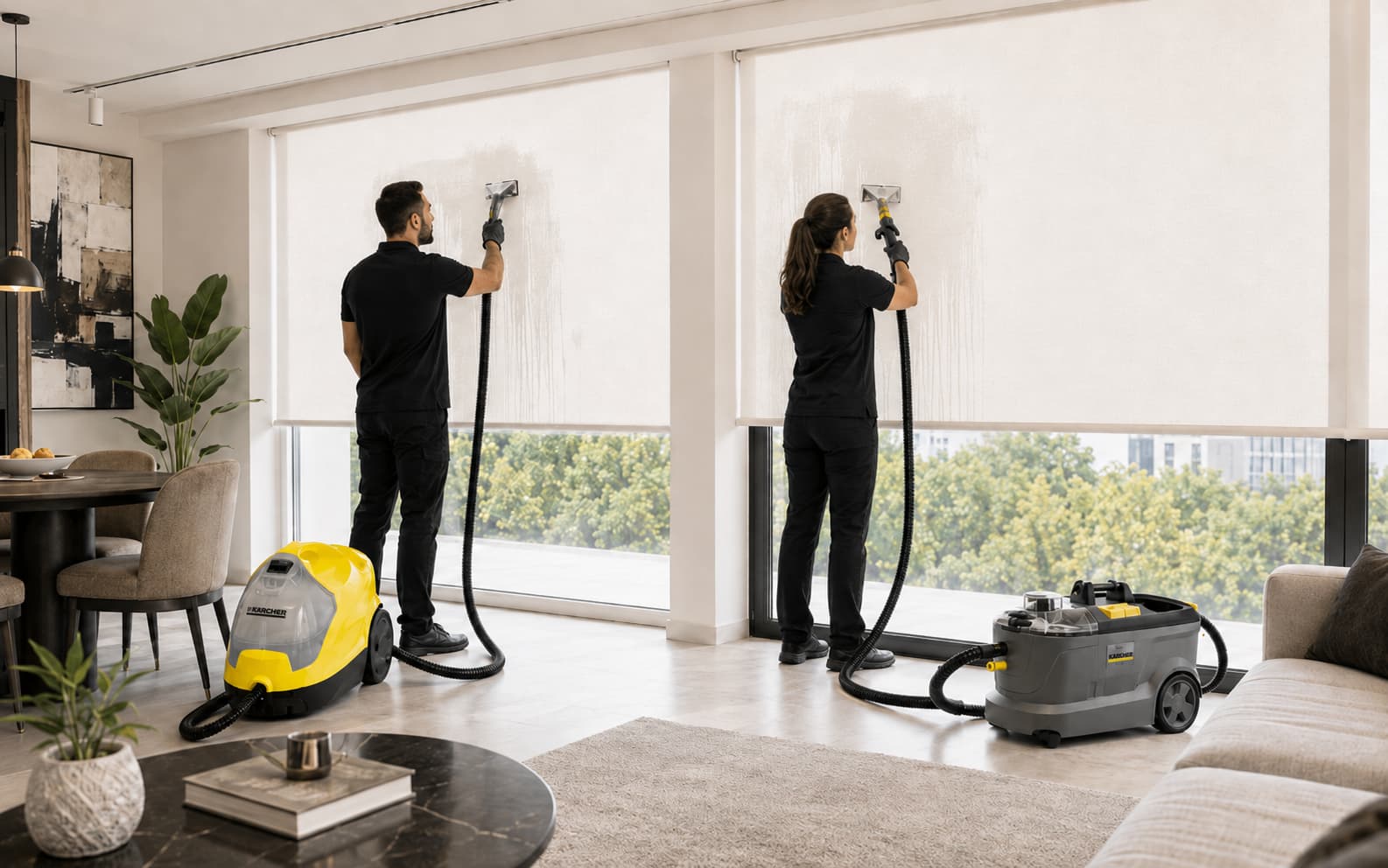 Ev ve iş yerlerinde mekanizmalı stor perde temizliği uygulaması